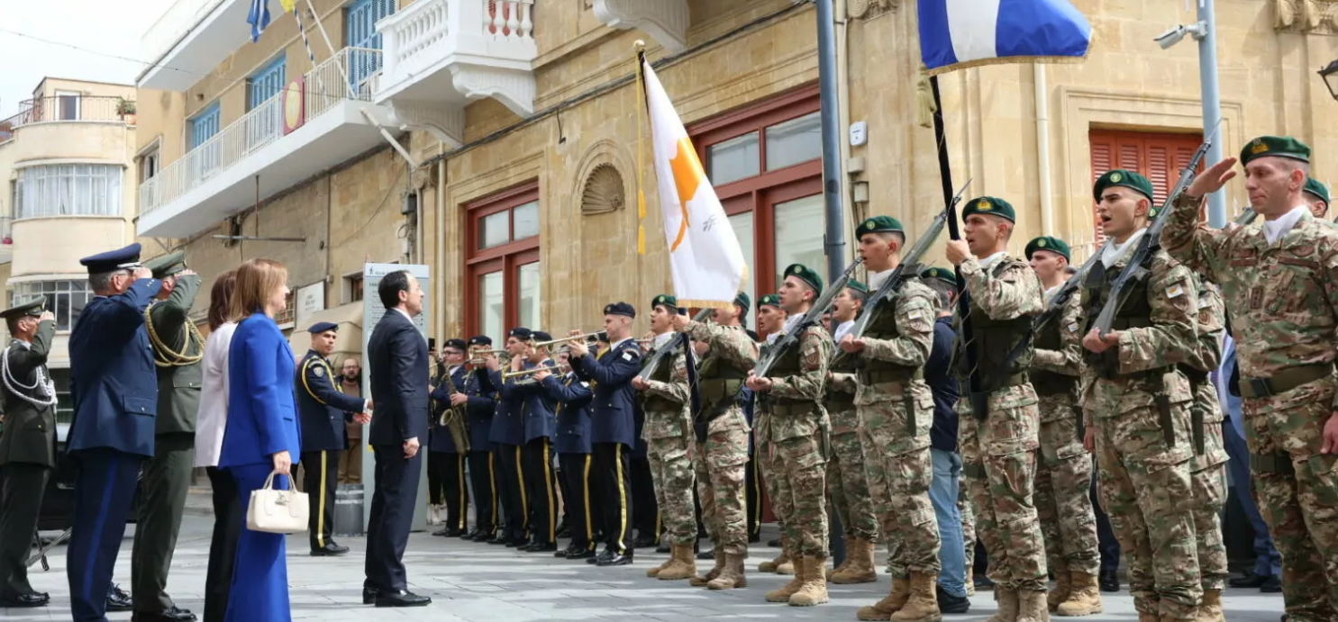 Με λαμπρότητα τίμησε η Κύπρος την εθνική επέτειο της 25ης Μαρτίου 1821- Χριστοδουλίδης: «Στηριζόμαστε στα διδάγματα του αγώνα»