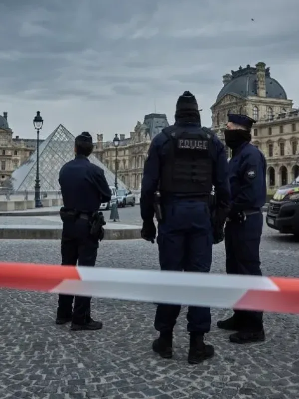 Αστυνομία έξω από το Λούβρο για την κλοπή κοσμημάτων Ναπολέοντα